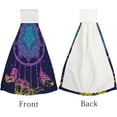 thumbnail image 4 of 1 Pcs Hanging Towels, Dish Towels Gradient Feather Absorbent Hand Towels with Hanging Loop Washcloth for Bathroom Kitchen, 4 of 7