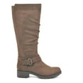 thumbnail image 2 of White Mountain Womens Dayna Faux Suede Wide Calf Knee-High Boots, 2 of 3