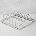 thumbnail image 5 of Wodtesl Foldable Stainless Steel Large Rib Rack Barbecue grill BBQ Rack 5 Slots, 5 of 11