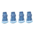 thumbnail image 3 of Zapatos para mascotas, 4 piezas, zapatos antideslizantes azules para cachorros, zapatos para perros, diseñados con precisión Jadeshay A, 3 of 8