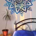 thumbnail image 4 of Sacred Blue Half Mandala Wall Sticker Removable Vinyl Peel, 4 of 5