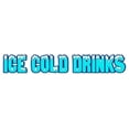 thumbnail image 1 of SignMission D-Ice Cold Drinks Décalcomanie pour Boissons Froides, 1 of 1