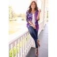 thumbnail image 6 of Catherines Women's Plus Size Georgette Button Down Tie Sleeve Cafe Blouse, 6 of 6