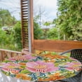 thumbnail image 2 of Ambesonne Orchid Fitted Round Tablecloth, Simple Water Flowers Print, 40"- 44" Diameter, Pastel Pink and Vermilion, 2 of 5