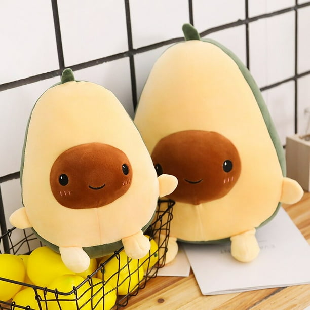 Creative Avocado Fruits Plush Toys Kawaii Cartoon Stuffed Plant Doll Anti Stress Cushion Pillow For Kids Children Home Decor heqiyong LED