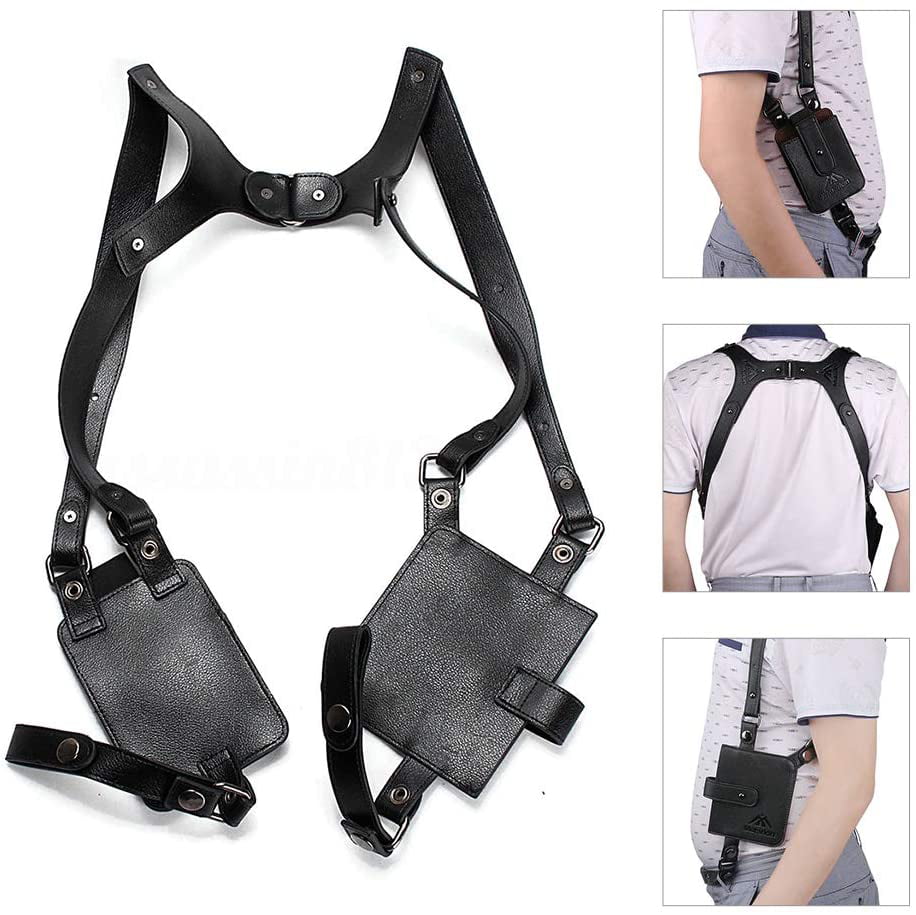 Anti-Theft Hidden Underarm Strap Wallet Pocket Holster Phone Shoulder Holster Bag Leisure Double Shoulder Pouch