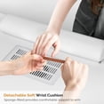 thumbnail image 5 of Ktaxon Nail Table Beauty Salon Tech Station with Electric Downdraft Vent, White, 5 of 9