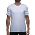 thumbnail image 1 of Playera Cuello V Para Hombre De Algodón Pima y Tela Spandex Unbranded Co  V Neck White S, 1 of 6