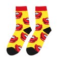 thumbnail image 2 of Gpaecead Women's Valentine Socks - Valentine's Day Cotton Crew & Half Calf Socks Free Size Yellow, 2 of 3