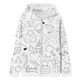 thumbnail image 5 of Shadoumai Toddler Boys Girls Cartoon Print Zip Jacket Hooded Trench Lightweight Kids Coats Windbreaker Outdoor Cute Dust Coats, 5 of 5