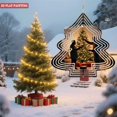 thumbnail image 2 of Metal Hanging Christmas Tree Wind Spinner - Festive Garden Decor with Intricate Patterns for Yard and Holiday Cheer, 2 of 7