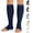 DarkBlue, variant on NEWZILL Compression Socks for Men & Women - 20mmHg Graduated Circulation Support, Open Toe, Cotton Blend, Ideal for Nurses