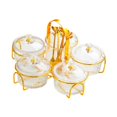 thumbnail image 2 of Lipstore Plateau Apéritif Ornement Plateau de Service Multifonctionnel pour Biscuits Gâteaux Fête Transparent, 2 of 8