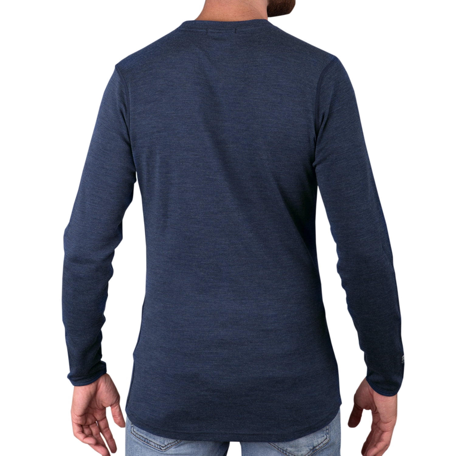 LAPASA Heren 100% merinowol thermo onderhemd, premium merinowol ondergoed bovenstuk shirt met lange mouwen (M29 warm / M67 extra warm), donkergrijs, XXL