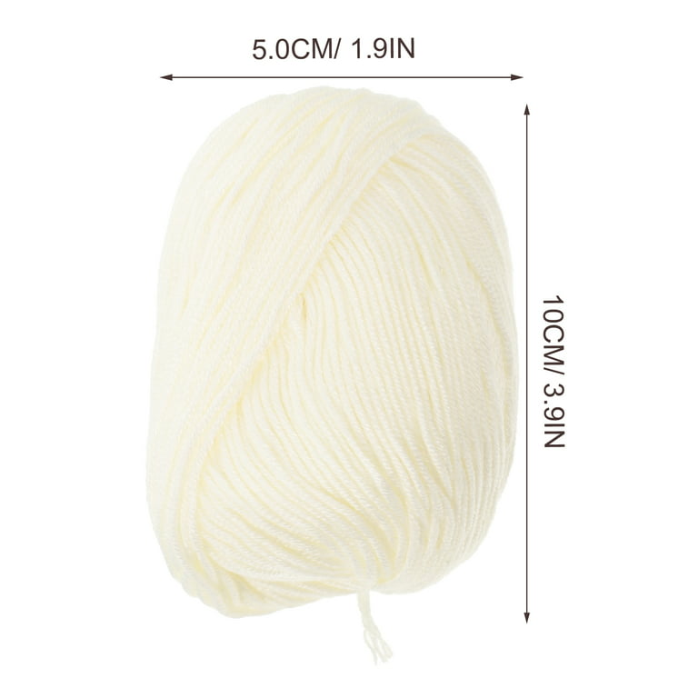 3 Rolls of Multi-function Cotton Yarns Convenient Crochet Yarns Portable  Knitting Yarns 