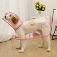 thumbnail image 1 of 1pc Clear Transparent Hooded Pet Plastic Raincoat Poncho For Cats And Dogs Clothes, 1 of 4