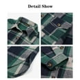 thumbnail image 6 of Fantaslook Flannel Shirts for Women Button Up Plaid Shirt Long Pocketed Shacket Jacket Coat, 6 of 9