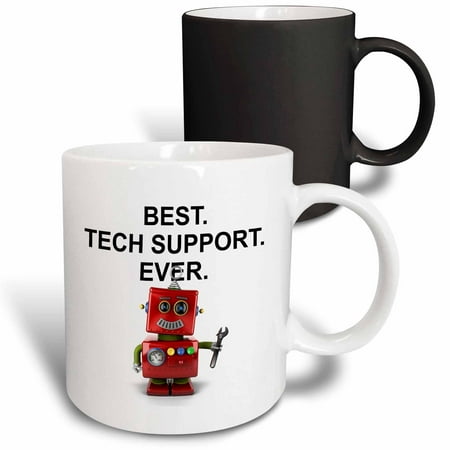3dRose Best Tech Support Ever toy robot with wrench - Magic Transforming Mug, (Best New Tech Gadgets)