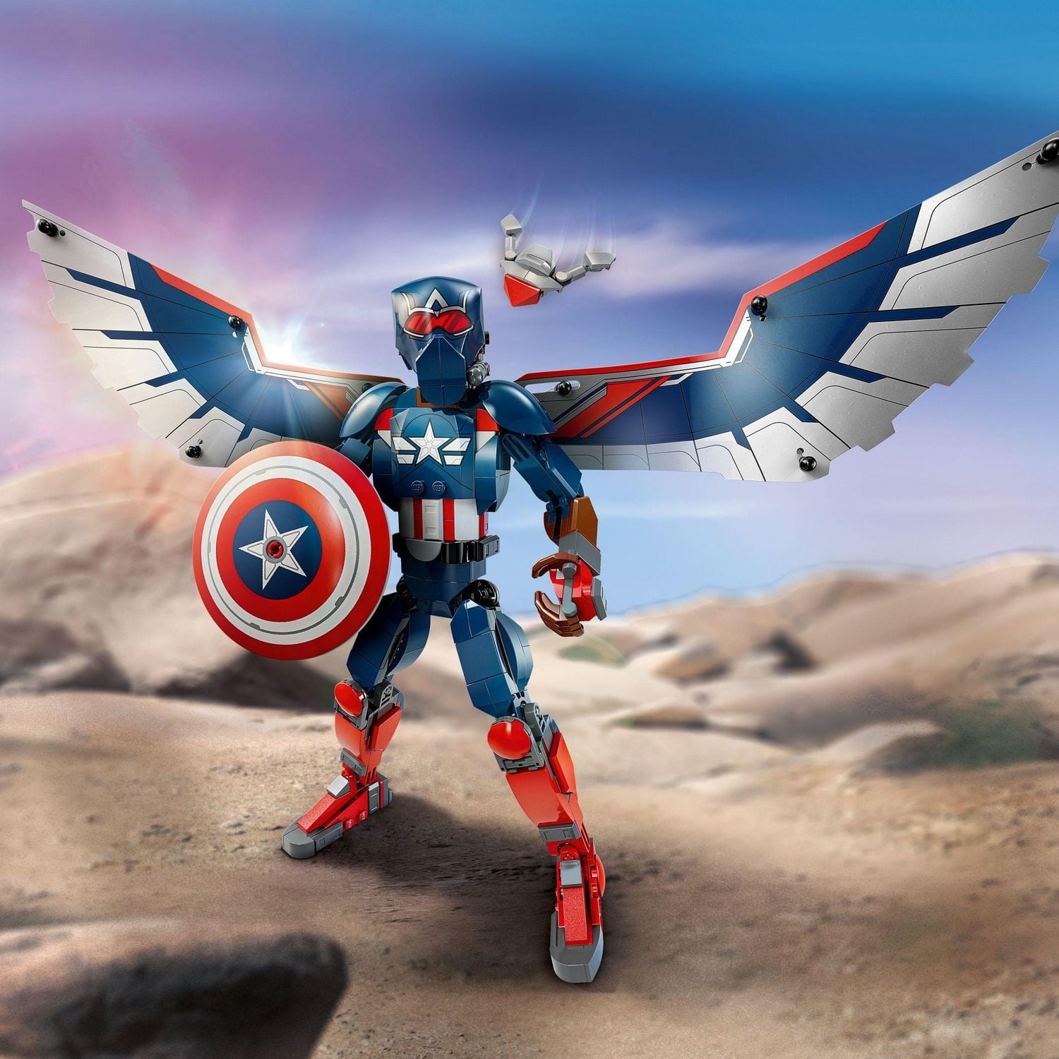 LEGO Super Heroes Marvel La figurine à construire du nouveau Capitaine America 76296 Ensemble de construction (359 pièces)