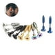 thumbnail image 2 of Piercing de acero inoxidable para hombre y mujer, aretes de aro con tornillos cruzados Xemadio 221704, 2 of 9