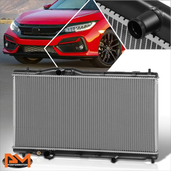 PM PERFORMOTOR Aluminum Core OE Style Cooling Radiator for 17-21 Honda Civic Type R DPI-13715