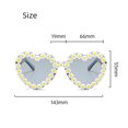 thumbnail image 2 of 3 uds gafas de sol en forma de corazón gafas de sol sin bordes en forma de corazón Día de San Valentín fiesta de verano para chica, 2 of 6