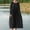 Black, variant on YHAJDS Women's Casual Dress,Casual Long Sleeve Dresses for Women Crew Neck Solid Color Linen Dress with Pockets Loose Mid Length Dress