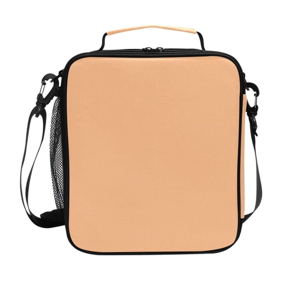 Haosy Light Orange Reusable Lunch Box Men/Women Insulated Lunch Bag for School Picnic Travel