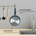thumbnail image 2 of Prime Cuisine 2 Qt Blue Non-Stick Saucepan with Lid – Induction Cookware, Soft-Touch Handle, Even-Heat Base, Small Pot for Sauce, Soup, Boiling, and Simmering, 2 of 8