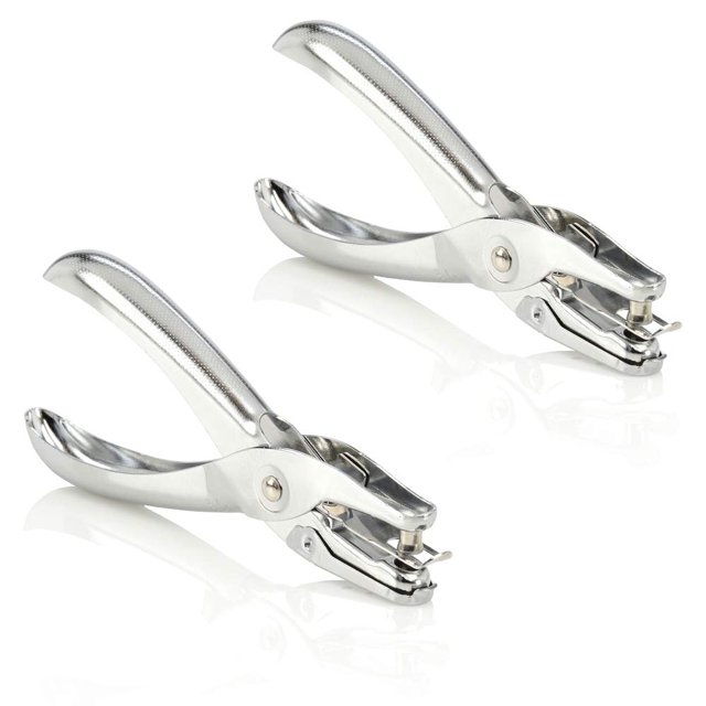 Perforadora Swingline de 1 Agujero, Capacidad para 5 Hojas, Paquete de 2