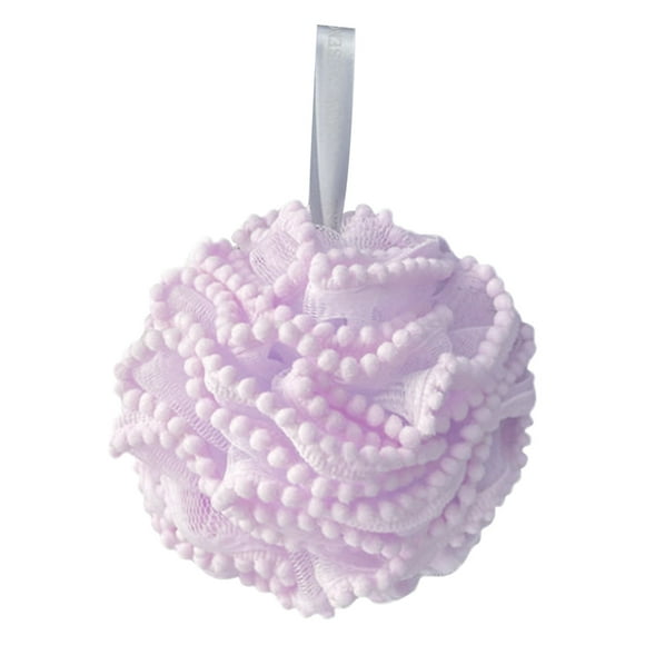 Iumwxz Bath Shower Loofah Sponge Pouf Body Wash Scrubber,Bath Sponge Shower Loofahs 80g Mesh Pouf Bath Scrunchies Body Wash Puff Purple PE up to 50% Off