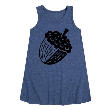 

Instant Message - Tree And Acorn - Toddler & Youth Girls A-line Dress