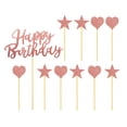 thumbnail image 4 of Milisten Birthday Cake Decorations Letter Shape Rose Gold 1 Bag, 4 of 8