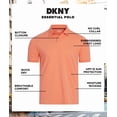 thumbnail image 2 of Camisa DKNY Polo de algodón suave de manga corta color coral, 2 of 7