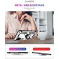 thumbnail image 3 of Grade Drop Impact for Samsung Galaxy A13 5G Case Galaxy A13 Case 360 Metal Rotating Ring Kickstand Holder  Heavy Duty Shockproof Case for Galaxy A13 5G Phone Case (Silver), 3 of 16