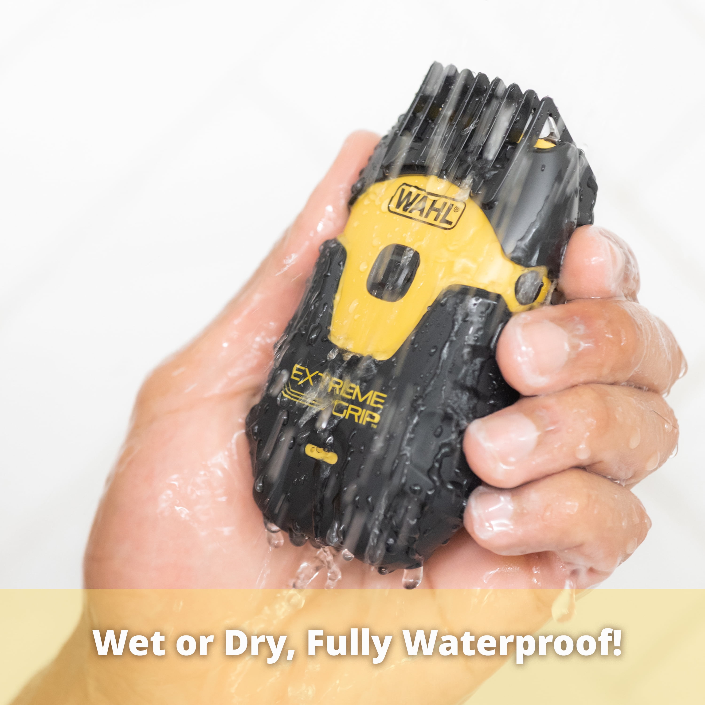 Wahl Lithium Ion+ Extreme Grip Body Groomer with Adjustable Lengths, Waterproof Design, Skin-Safe Blade, USB Charging – Model 3310