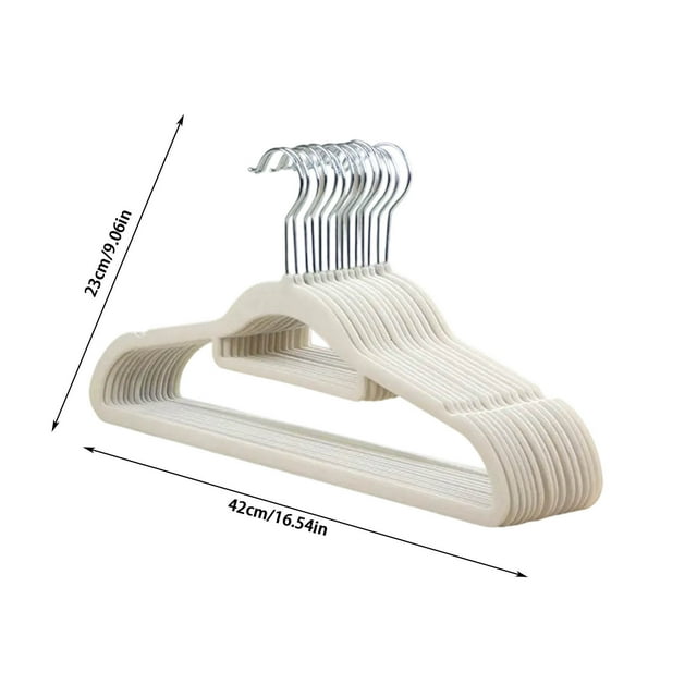Hangers Space Saving 10 Piece Set Of Children's Velvet Anti Slip Clothes Hanger for Children, Measuring 42Cm In Length And 23Cm In Width, Saving Space