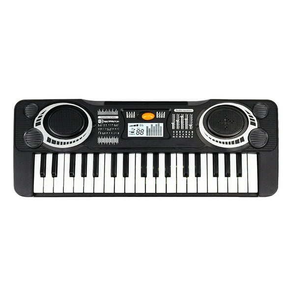 Kids Electronic Keyboard Piano, Clear Sound 37 Key Electronic Piano Sensitive Keys Teaching Scales Portable for Travel