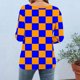 thumbnail image 4 of mfyjkho Tops Elegantes Para Mujer, Blusa Informal De Moda Para Mujer, Con Cuello Redondo Y Mangas 3/4, Estampada Tops Para Salir Para Mujer L, 4 of 6