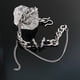 thumbnail image 4 of Pulsera de cuerda con forma de estrella de diamante negro para hombre, estilo simple, moderno y atractivo, de acero de titanio, joyería de mano de estilo permanente y simple, 4 of 5