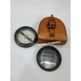 thumbnail image 3 of Antique Nautical Victorian Pocket Compass Repalica with leather case, 3 of 3