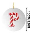 thumbnail image 3 of Ornements d'Alphabet pour Arbre de Noël, 26 Lettres de Canne à Sucre Initiales Pendentif, 26 Lettres Décoration d'Arbre de Noël Pendentif, Décorations Rouges Monogramme Personnalisées pour Cadeaux d'Arbre de Noël Diy, 3 of 5