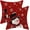 Red Snowman, variant on Snowman Christmas Pillow Covers 20x20 Inch Set of 2, Red Background White Snow Snowman Decorative Throw Pillows Farmhouse Linen Xmas Winter Holiday Cushion Case for Sofa Couch Outdoor Decor