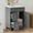 Gray, variant on 24" Durable Compact Freestanding Cabinet, Bathroom Storage Unit with Soft Close Door, Modern Small Bathroom Vanity with Storage for Bathroom, Gray