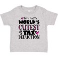 thumbnail image 3 of Inktastic I'm the Worlds Cutest Tax Deduction Pink Hearts Boys or Girls Baby T-Shirt, 3 of 5