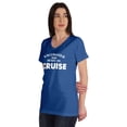 thumbnail image 4 of Inkmeso Vaccinated And Ready To Cruise Funny Pro-Vaccine V-Neck T-shirt For Womens, 4 of 8