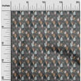 thumbnail image 2 of oneOone Silk Tabby Dark Gray Fabric Tropical Sewing Craft Projects Fabric Prints By Yard 42 Inch Wide, 2 of 4