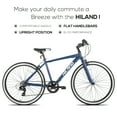 Hiland Hybrid Sport Bike, Shimano 7Speed Drivetrain, 700C Wheels for
