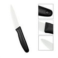 thumbnail image 6 of MAXFAVOR Black 3pcs Ceramic Kitchen Knife Set Slicing Utility Paring 4" 5" 6" Knives Blade + Base, 6 of 6