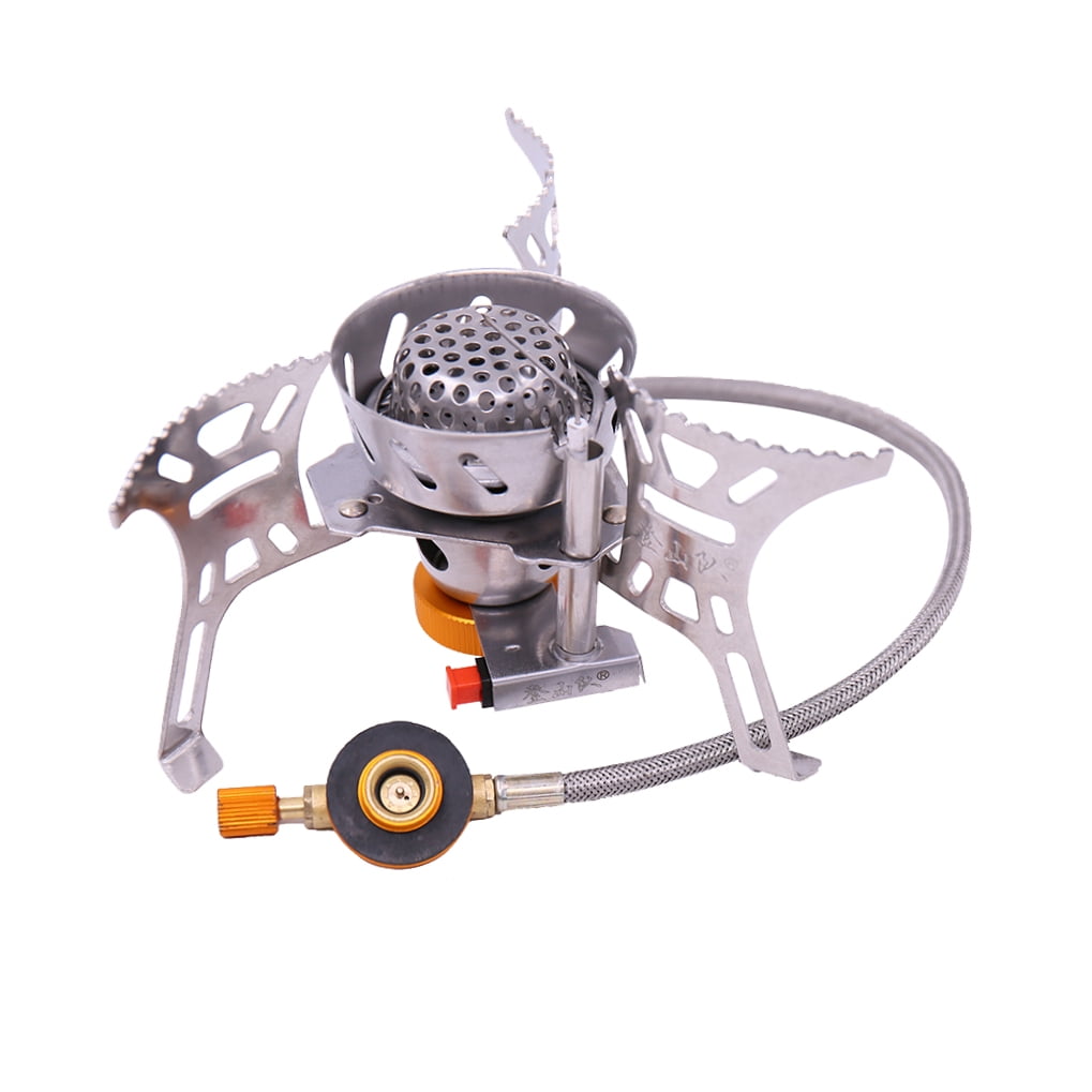 unbranded  Camp Stove Mini Camping Jet Boiler Portable Outdoor Windproof Silver